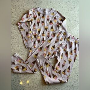 Hanna Andersson || Ice Cream Lavender Longsleeve Pajamas